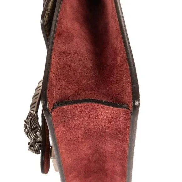 Gucci Blooms Dionysus Beige Burgundy Supreme Canvas Shoulder Bag - Picture 8 of 10